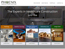 Tablet Screenshot of phoenixmedicalconstruction.com